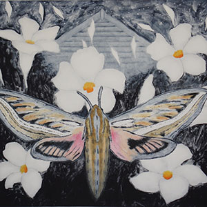 Airport Art - Jenny Clapson - At Night Scented Flowers Airport Art - Jenny Clapson - At Night Scented Flowers