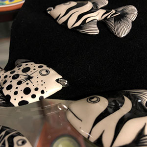 Airport Art - Mark Capon - Black and White Fish