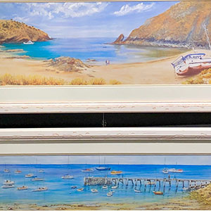 Airport Art - Christine Ley - Christmas Cove, Snug Cove, Fisherman's Jetty Airport Art - Christine Ley - Christmas Cove, Snug Cove, Fisherman's Jetty