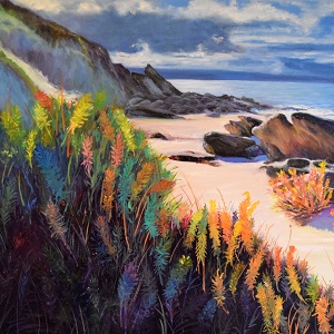 Airport Art - Mishka Ammann - Cape Coots with Flowers Cape Coots with Flowers
