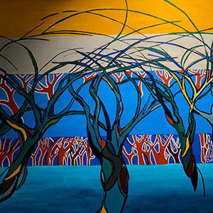 Airport Art - Sara Hourez - March Of The Trees Airport Art - Sara Hourez - March Of The Trees